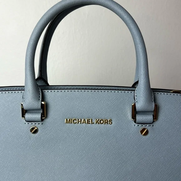 ♥️ Michael Kors blue satchel ♥️ - Picture 4 of 5